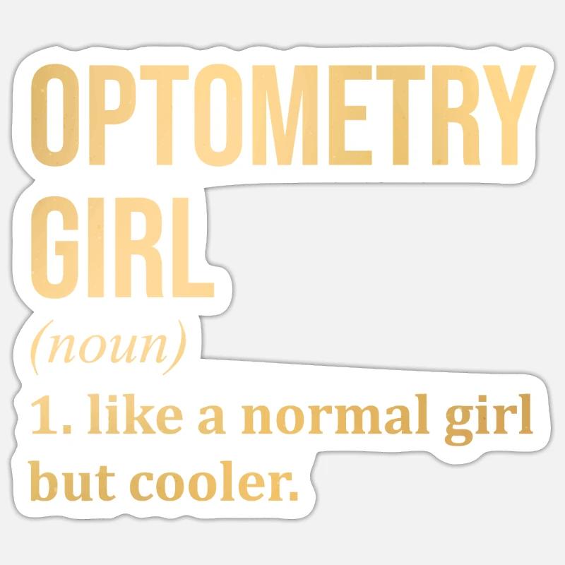 Optometrie - Sticker Größe S (10 x 10 cm) - Mattweiß