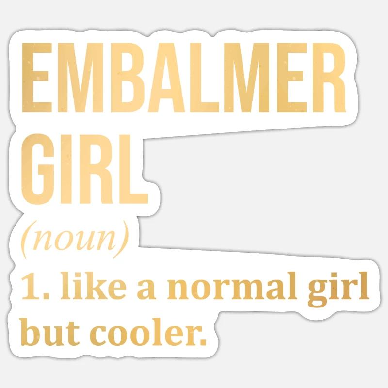 Embalmer - Sticker size S (10 x 10 cm) - white matte