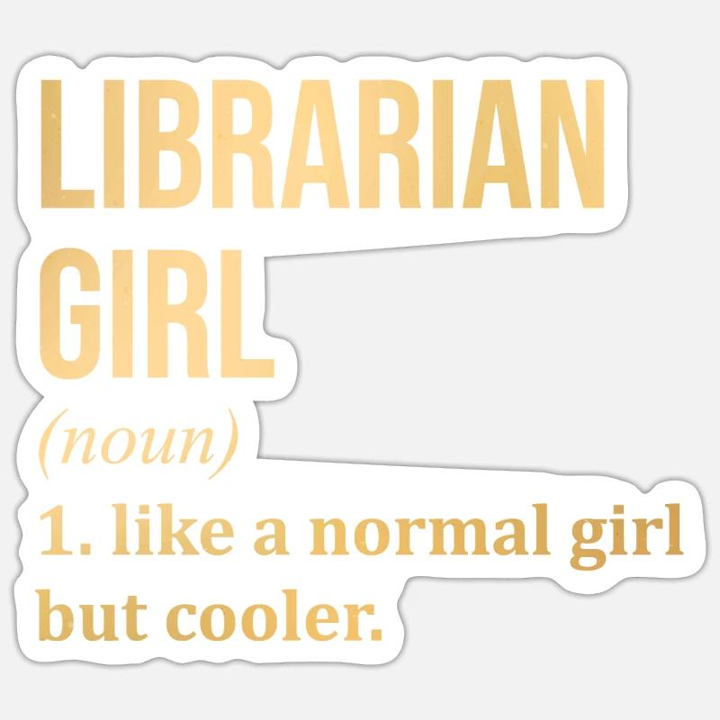 Bibliothekar - Sticker Größe S (10 x 10 cm) - Mattweiß