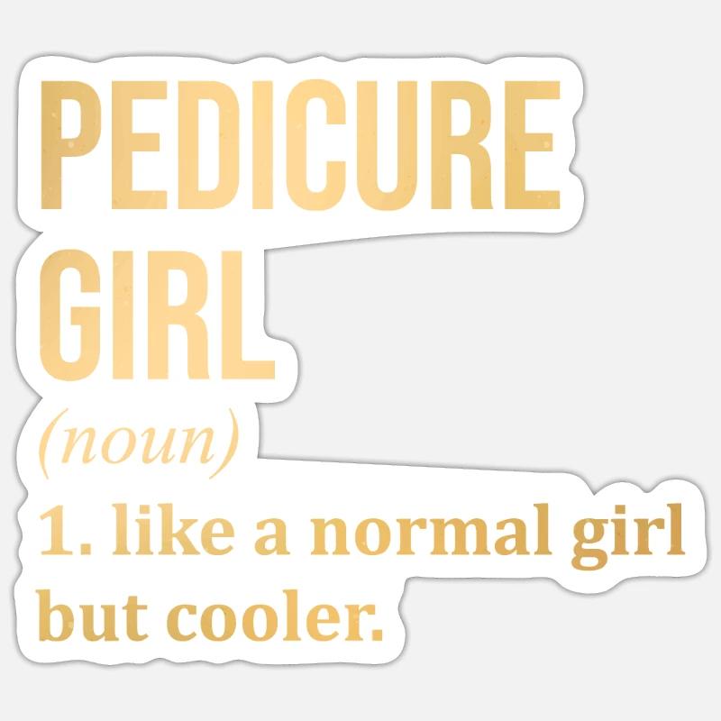 pédicure Sticker taille S (10 x 10 cm)