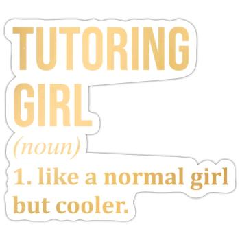 Tutor - Sticker Größe S (10 x 10 cm) - Mattweiß - Vorne