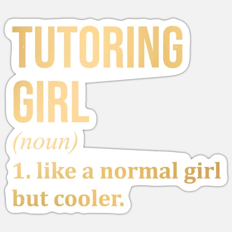 Tutor - Sticker Größe S (10 x 10 cm) - Mattweiß