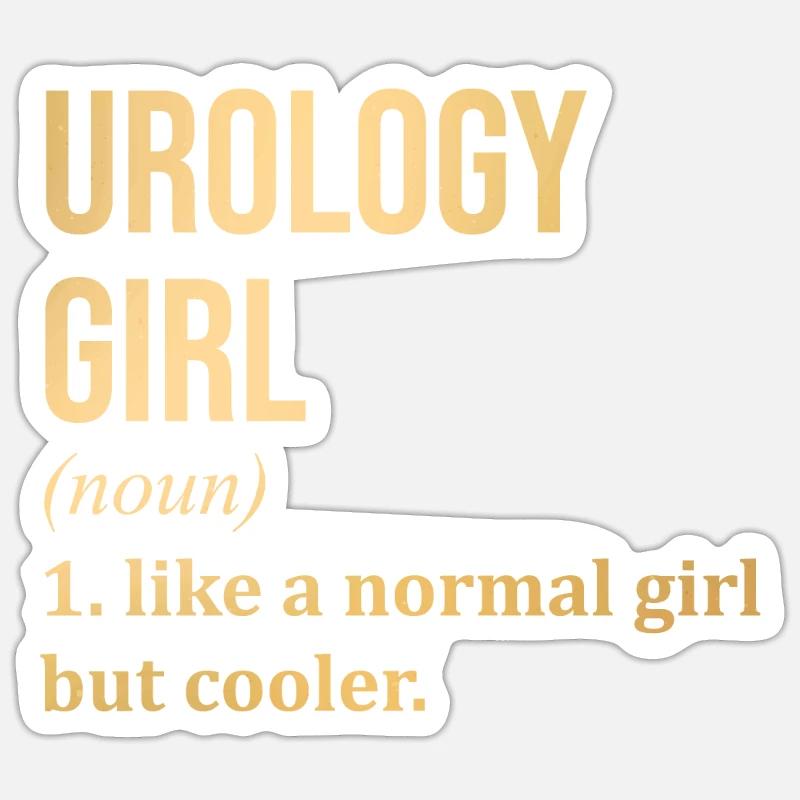 Urology - Sticker size S (10 x 10 cm) - white matte