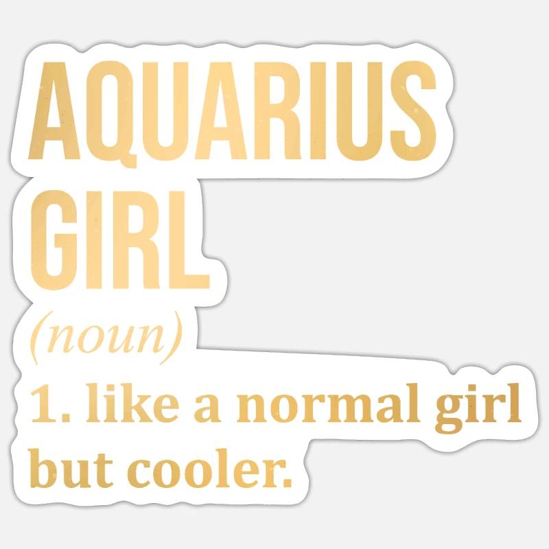 Aquarius - Sticker size S (10 x 10 cm) - white matte
