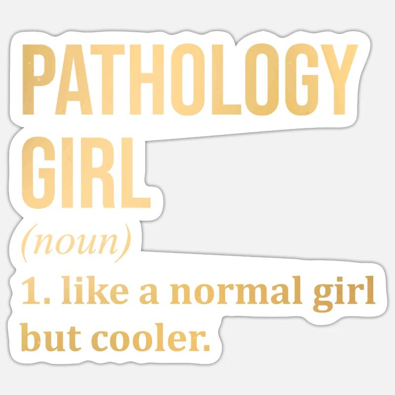 Pathology - Sticker size S (10 x 10 cm) - white matte
