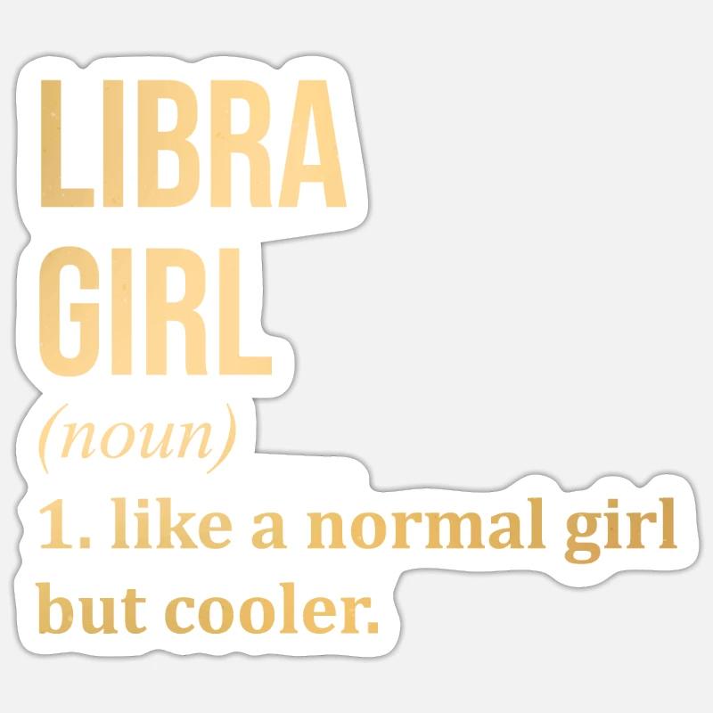 Libra - Sticker size S (10 x 10 cm) - white matte