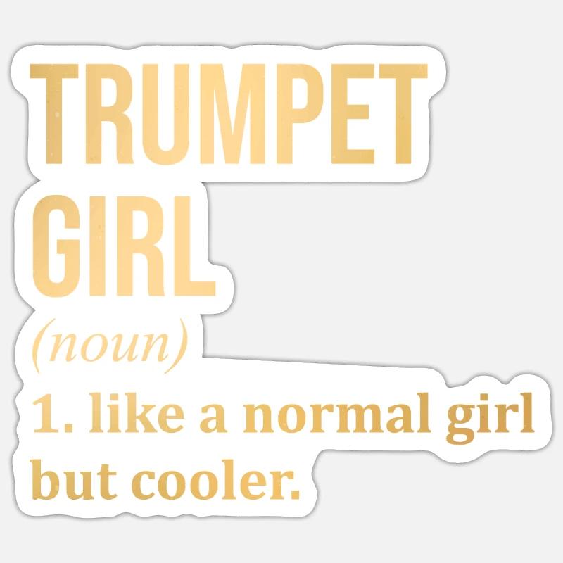 Trompete Sticker Größe S (10 x 10 cm)