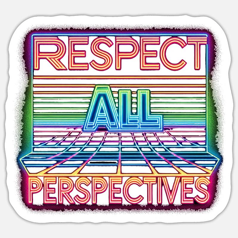 Respectez tous les points de vue Sticker taille S (10 x 10 cm)