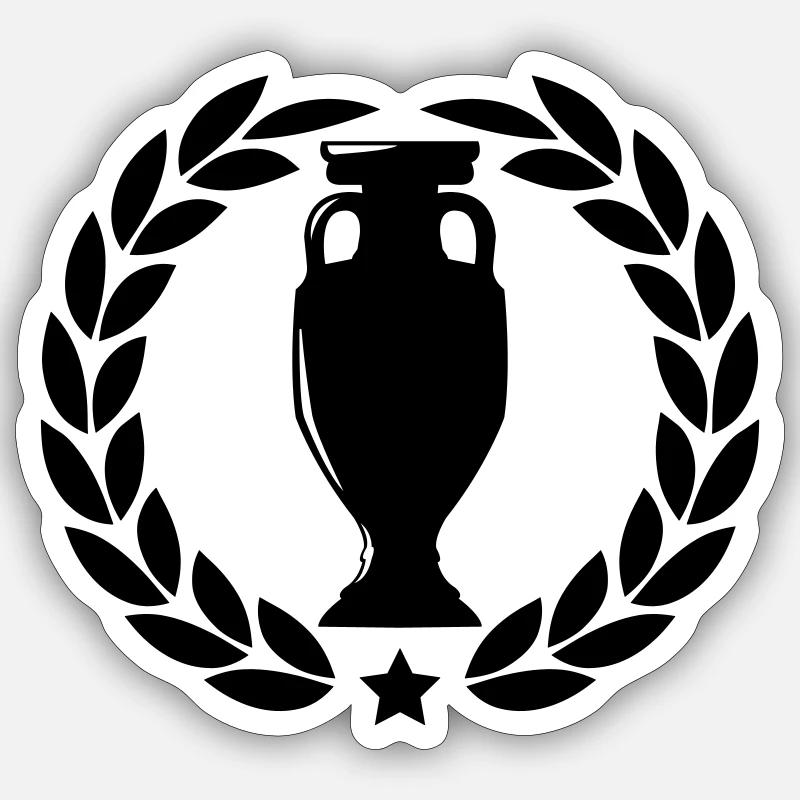 Cup Wreath Sticker size S (10 x 10 cm)