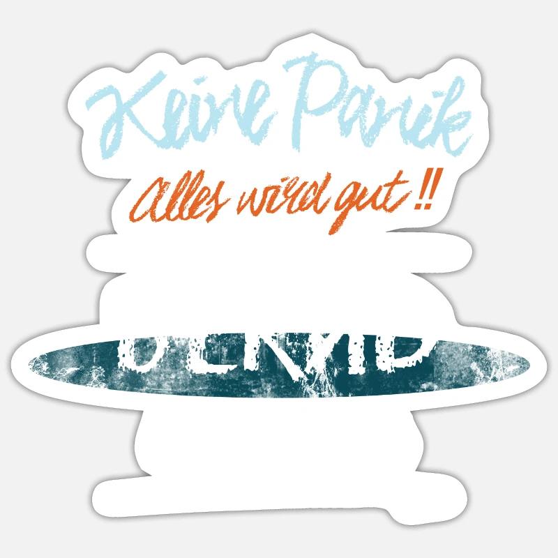 Bernd - Keine Panik. Alles wird gut - Sticker Größe S (10 x 10 cm) - Mattweiß