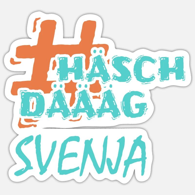 First name Svenja Sticker size S (10 x 10 cm)