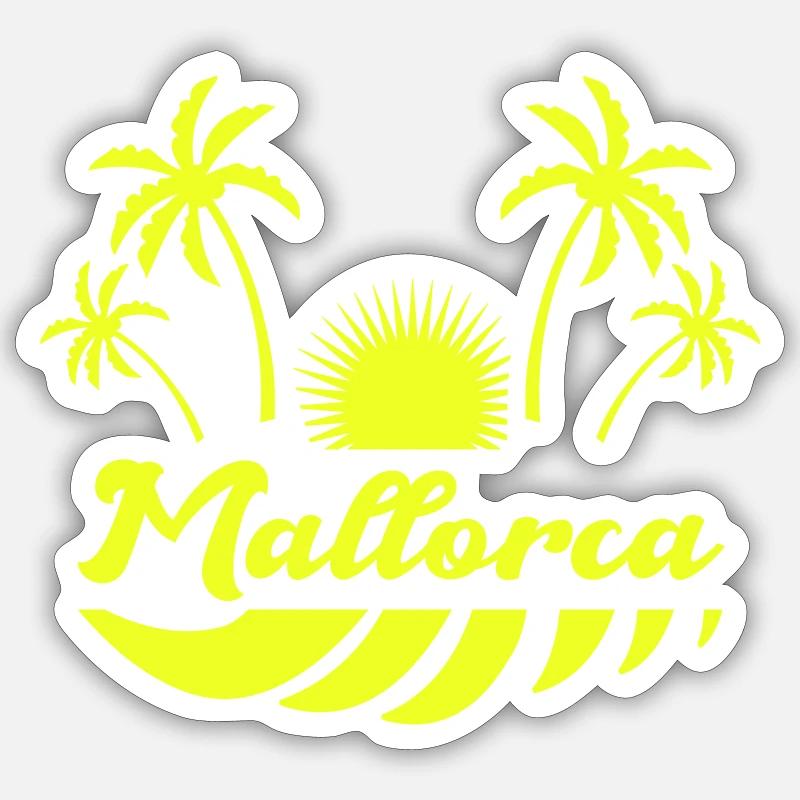 Majorca - Sticker size S (10 x 10 cm) - white matte