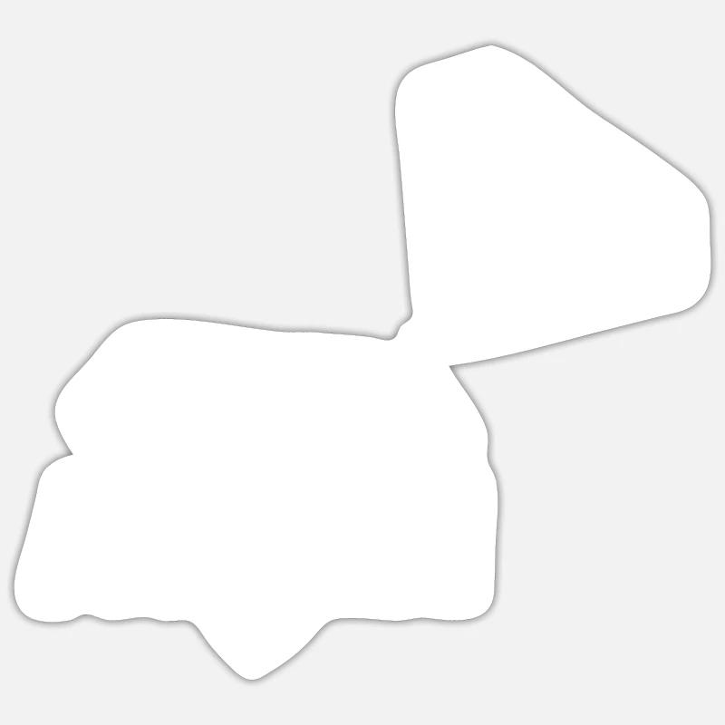 Kostbar Aspen - Sticker Größe S (10 x 10 cm) - Mattweiß