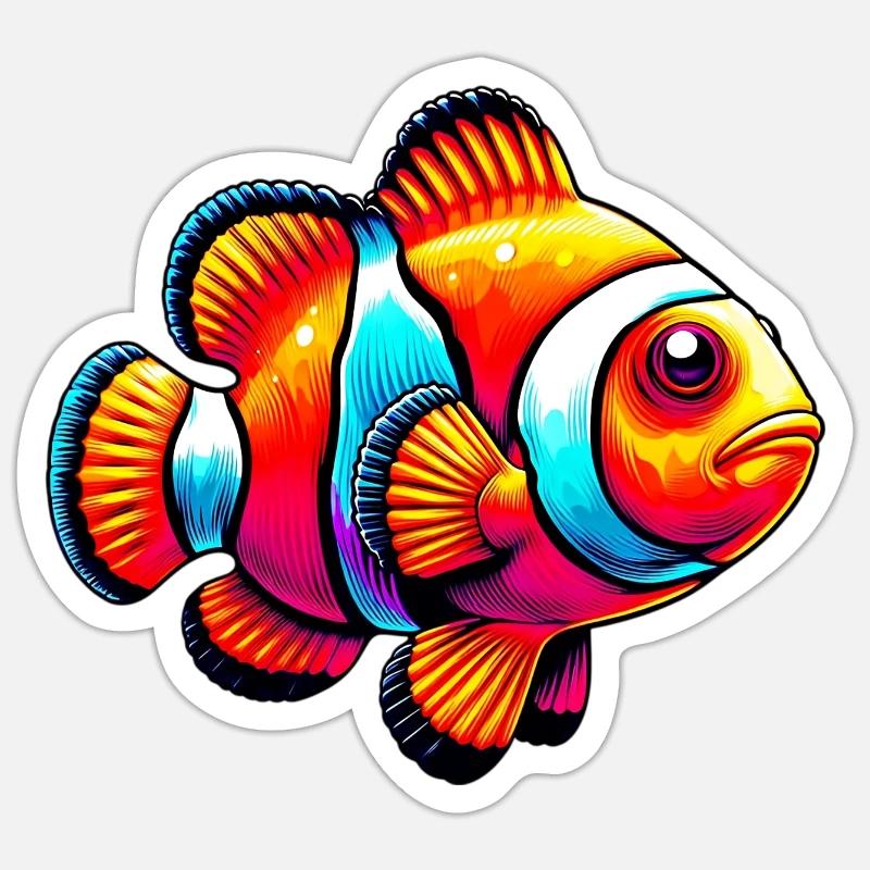 Clownfish Sticker size S (10 x 10 cm)