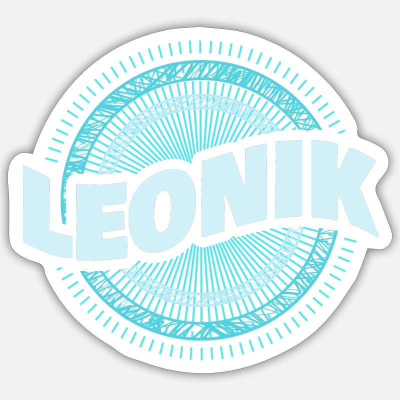 Leonik - Sticker size S (10 x 10 cm) - white matte