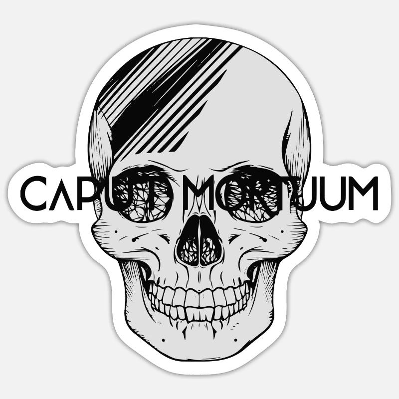 CAPUT MORTUUM - Sticker size S (10 x 10 cm) - white matte