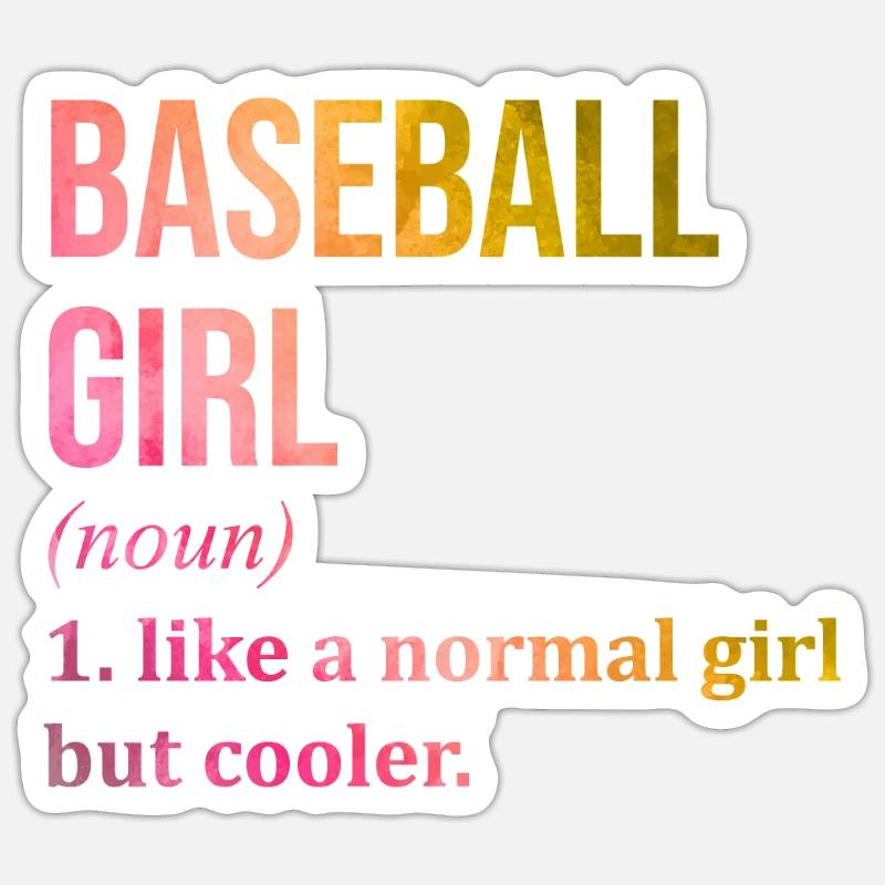 Base-ball - Sticker taille S (10 x 10 cm) - blanc mat