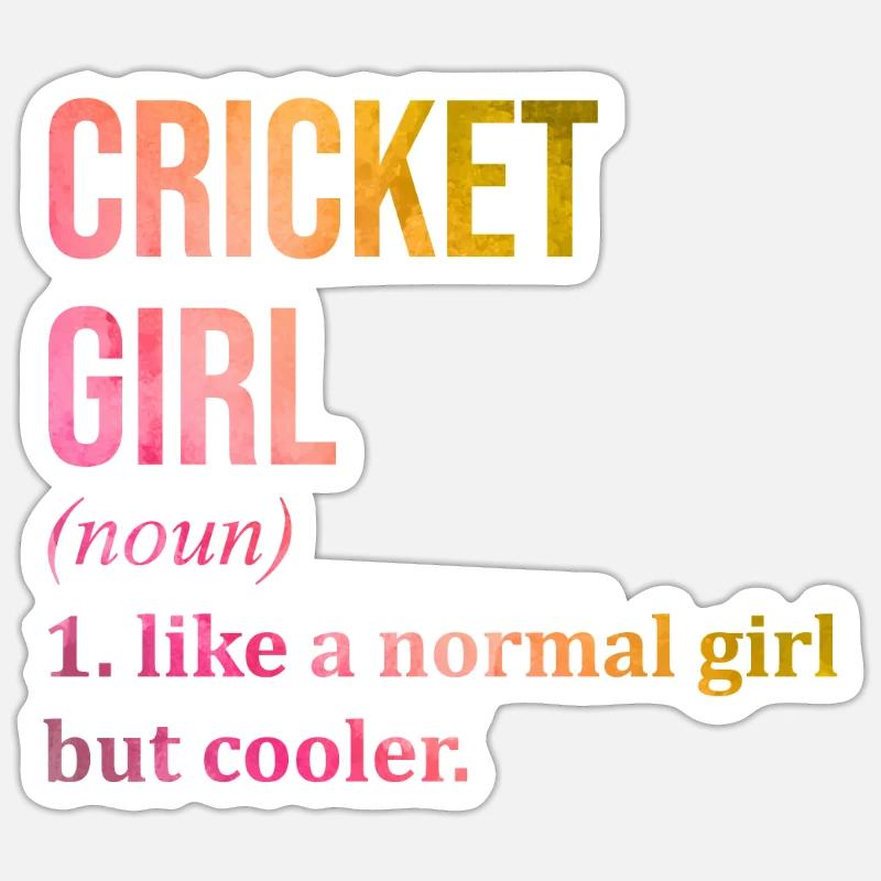 Cricket Sticker size S (10 x 10 cm)
