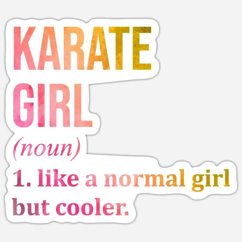 Karate - Sticker size S (10 x 10 cm) - white matte