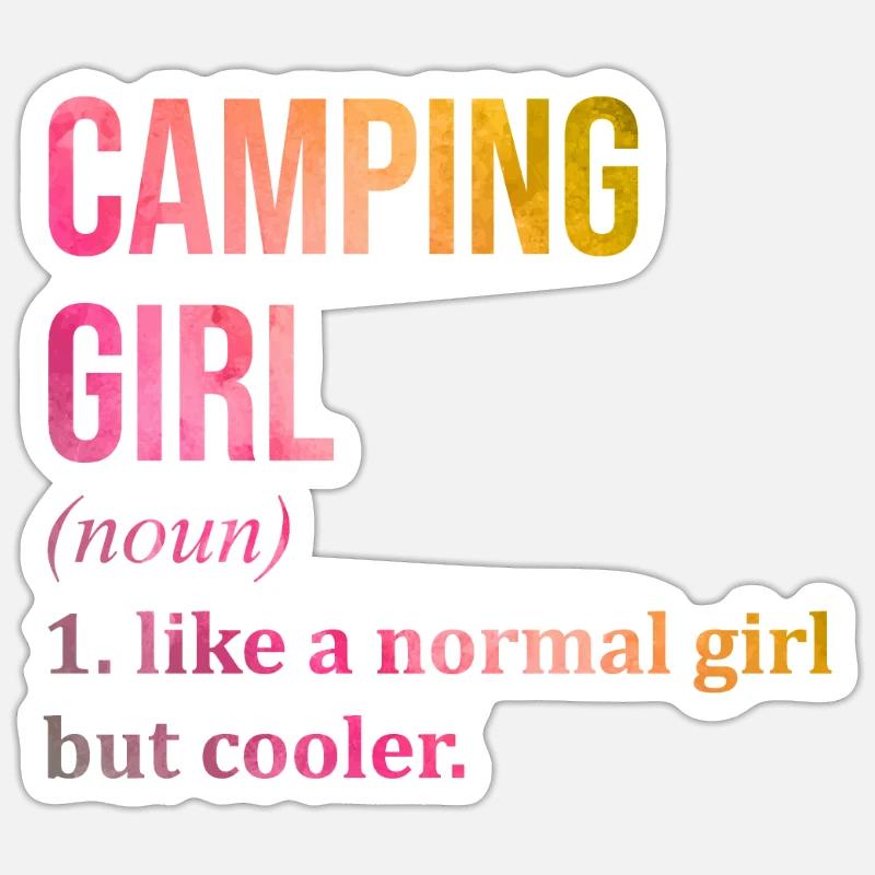 Camper - Sticker Größe S (10 x 10 cm) - Mattweiß