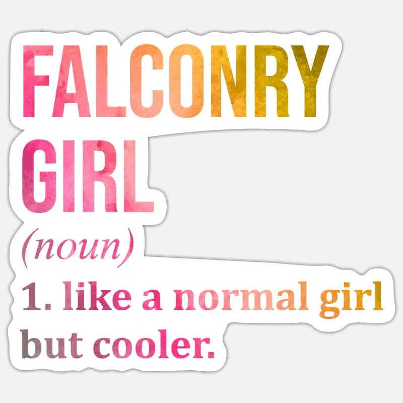 Falconry Sticker size S (10 x 10 cm)