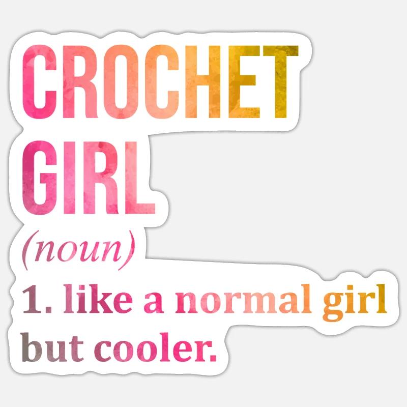 Crochet Sticker size S (10 x 10 cm)
