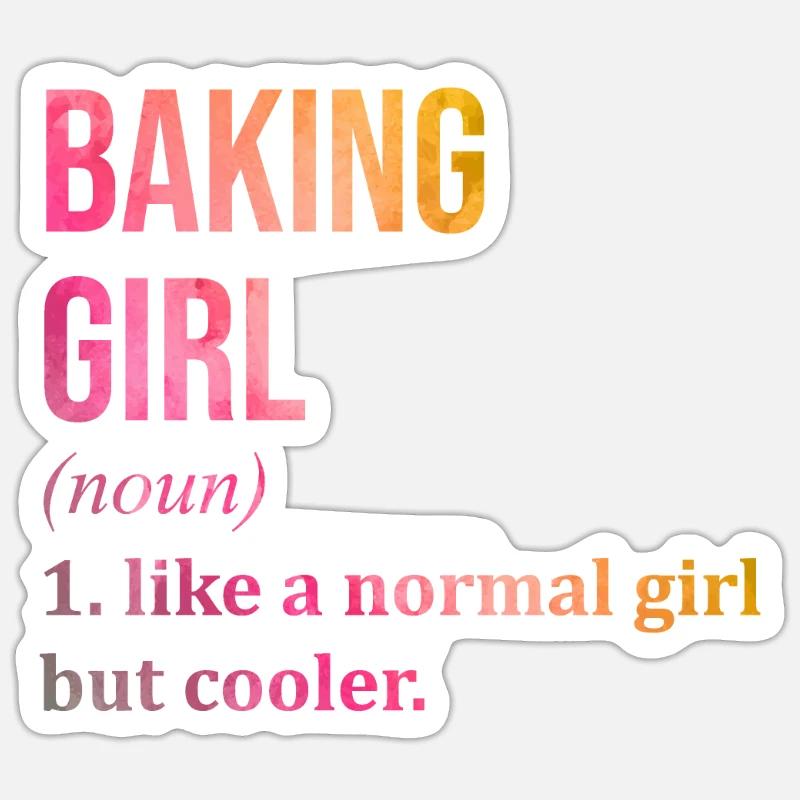 Baker - Sticker size S (10 x 10 cm) - white matte