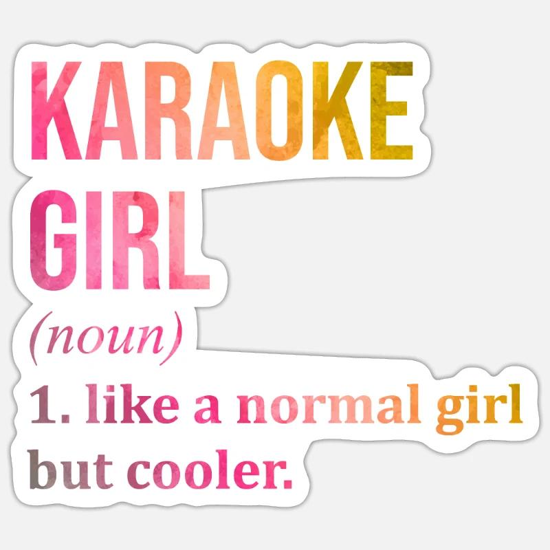 Karaoke Sticker size S (10 x 10 cm)