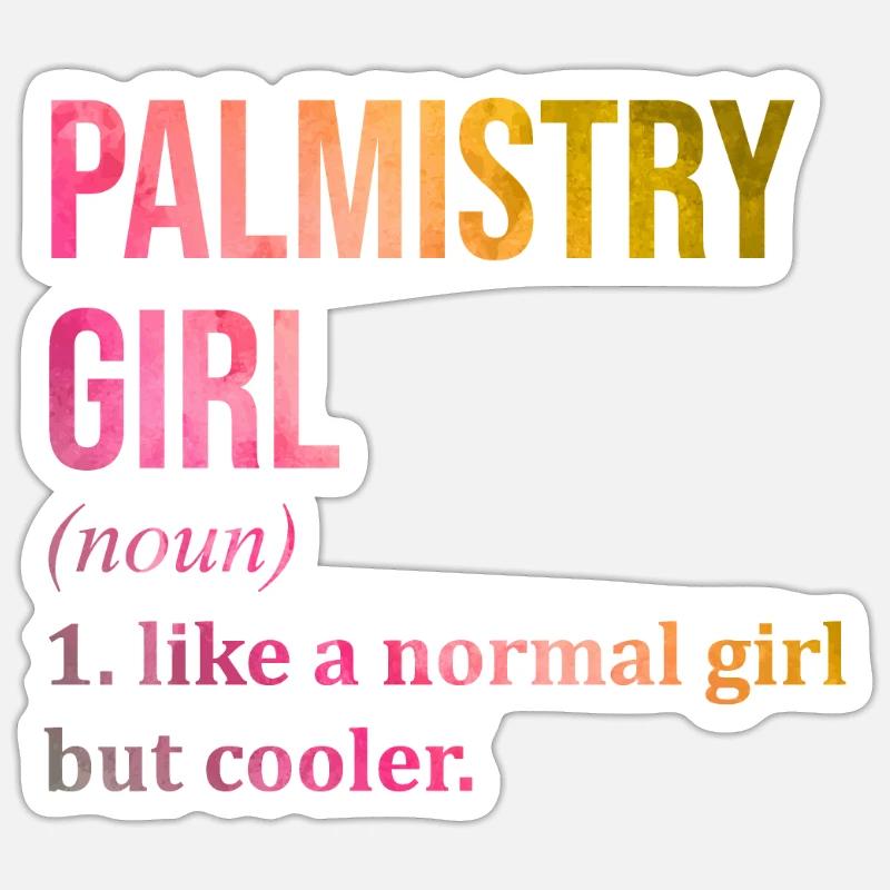 Palmistry - Sticker size S (10 x 10 cm) - white matte