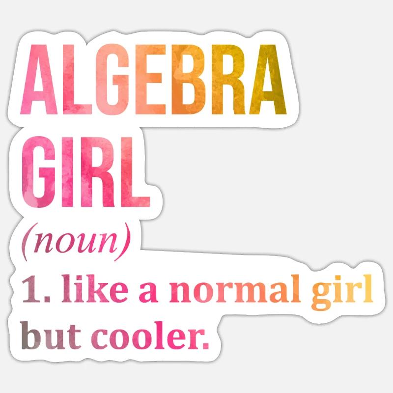 Algebra Sticker size S (10 x 10 cm)