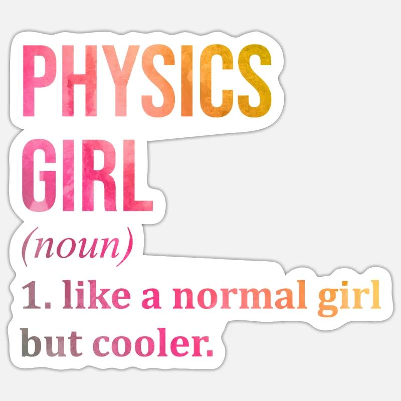 Physik Sticker Größe S (10 x 10 cm)