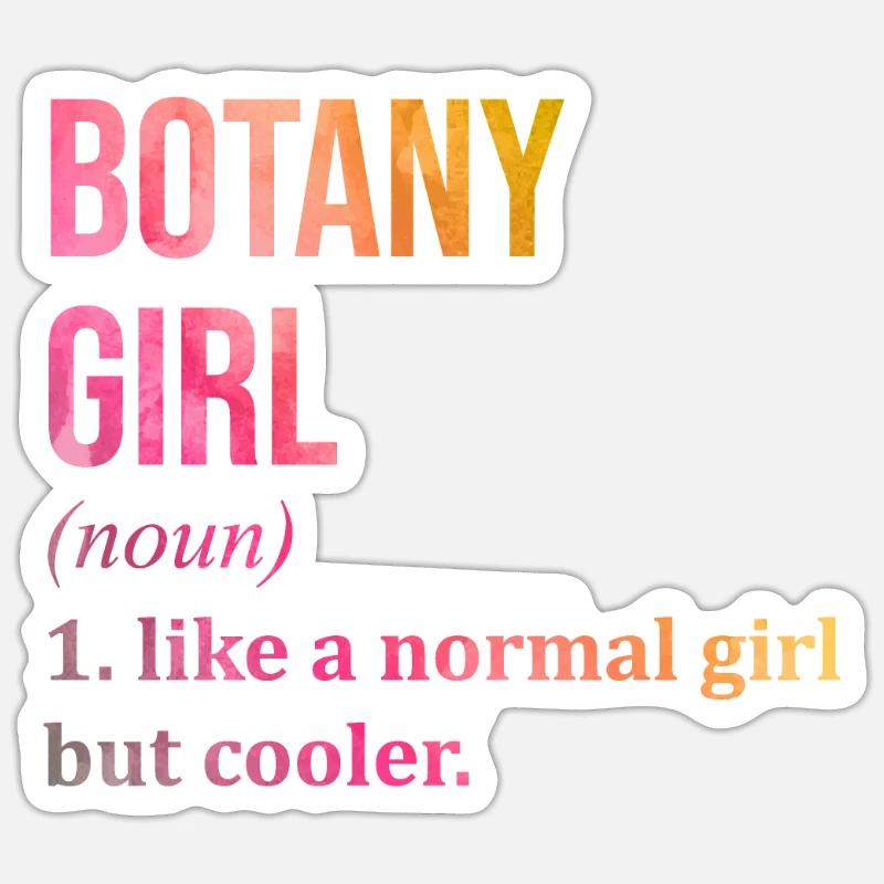 Botanik - Sticker Größe S (10 x 10 cm) - Mattweiß