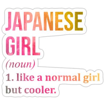 Japan - Sticker size S (10 x 10 cm) - white matte - Front