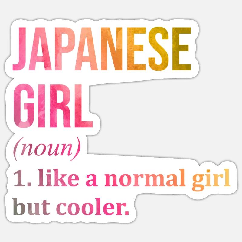 Japan - Sticker Größe S (10 x 10 cm) - Mattweiß