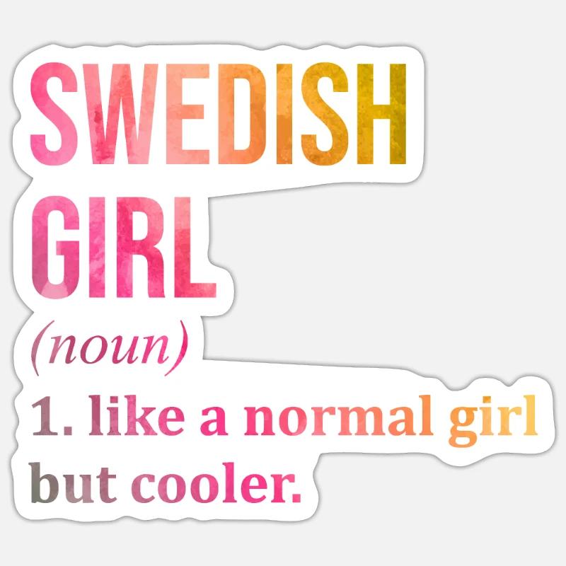 Suède Sticker taille S (10 x 10 cm)