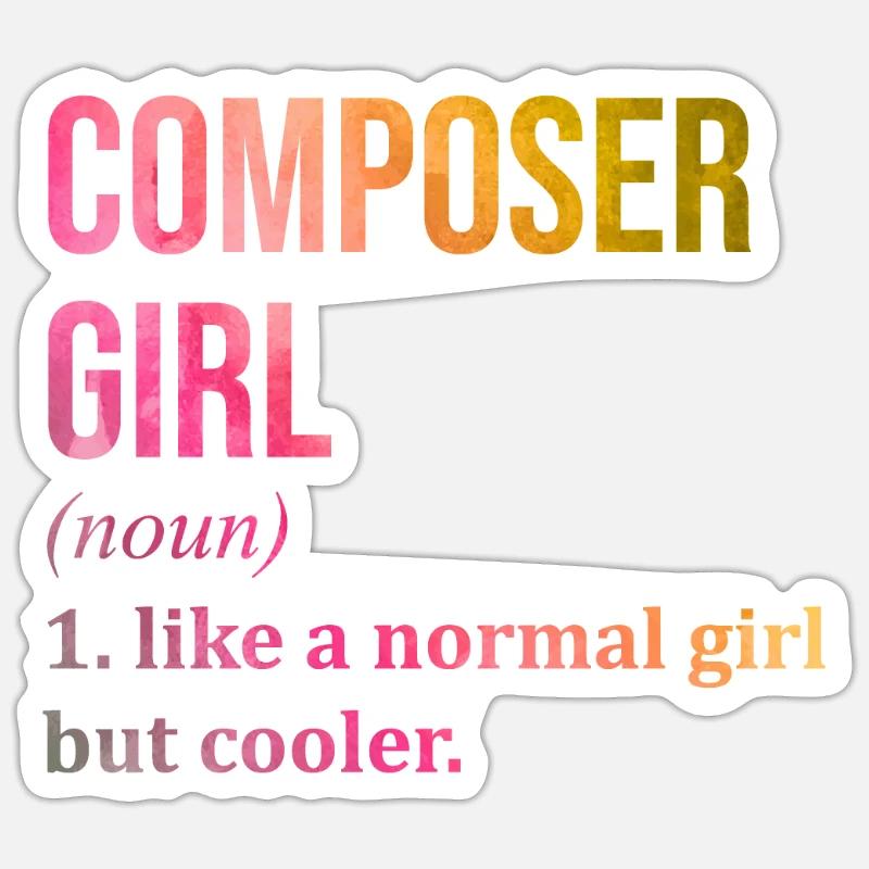 compose - Sticker taille S (10 x 10 cm) - blanc mat