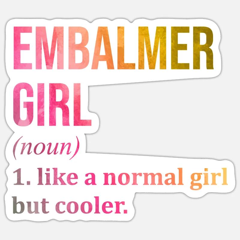 Embalmer - Sticker size S (10 x 10 cm) - white matte