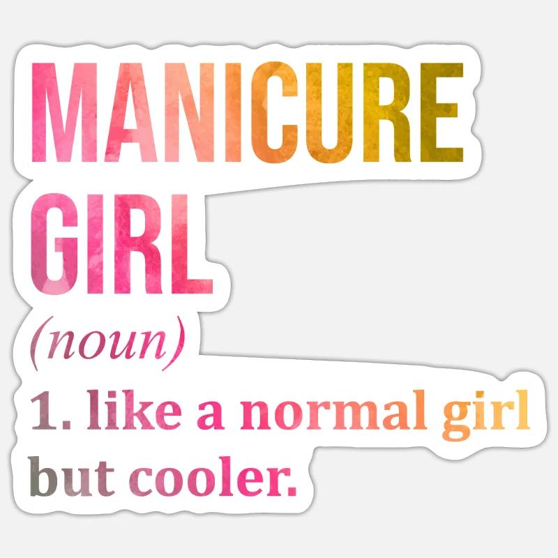 Manicure - Sticker size S (10 x 10 cm) - white matte