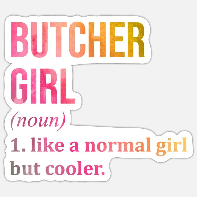 Butcher Sticker size S (10 x 10 cm)
