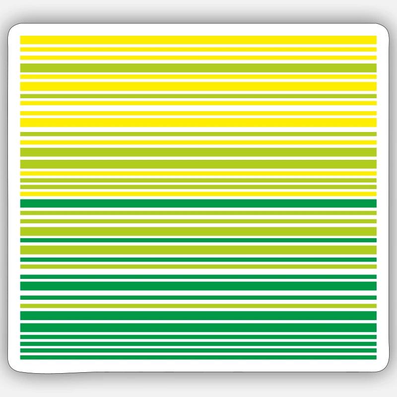 Stripe Gradient Carnival - Sticker size S (10 x 10 cm) - white matte