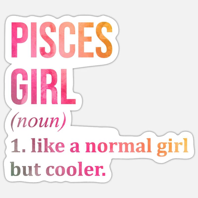 Pisces - Sticker size S (10 x 10 cm) - white matte