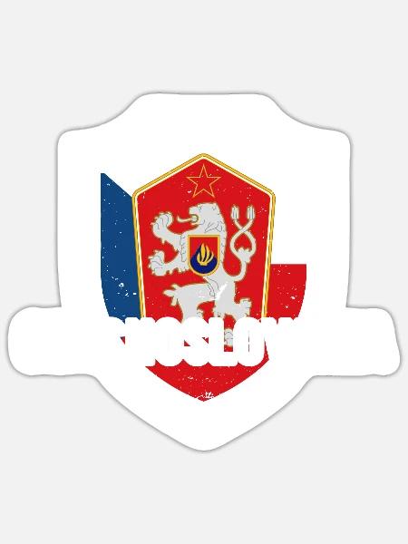 Tschechien Mitteleuropa Slowakei Patriotisch - Sticker Größe S (10 x 10 cm) - Mattweiß
