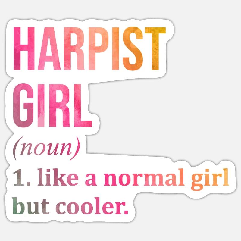 Harp Sticker size S (10 x 10 cm)