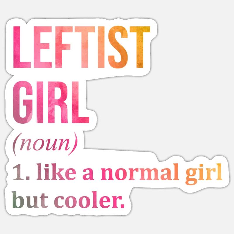 Leftist Sticker size S (10 x 10 cm)