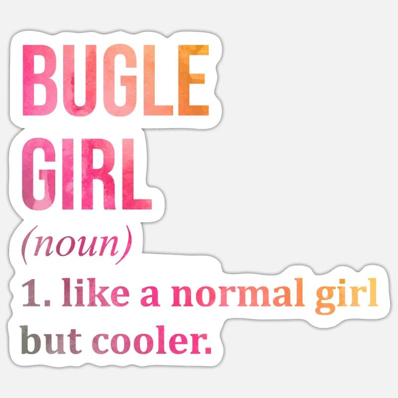 Bugle Sticker size S (10 x 10 cm)