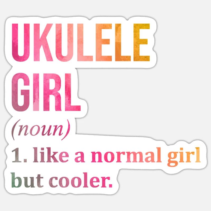 Ukulele Sticker size S (10 x 10 cm)