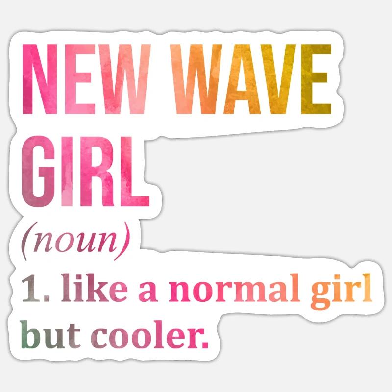New Wave Sticker size S (10 x 10 cm)