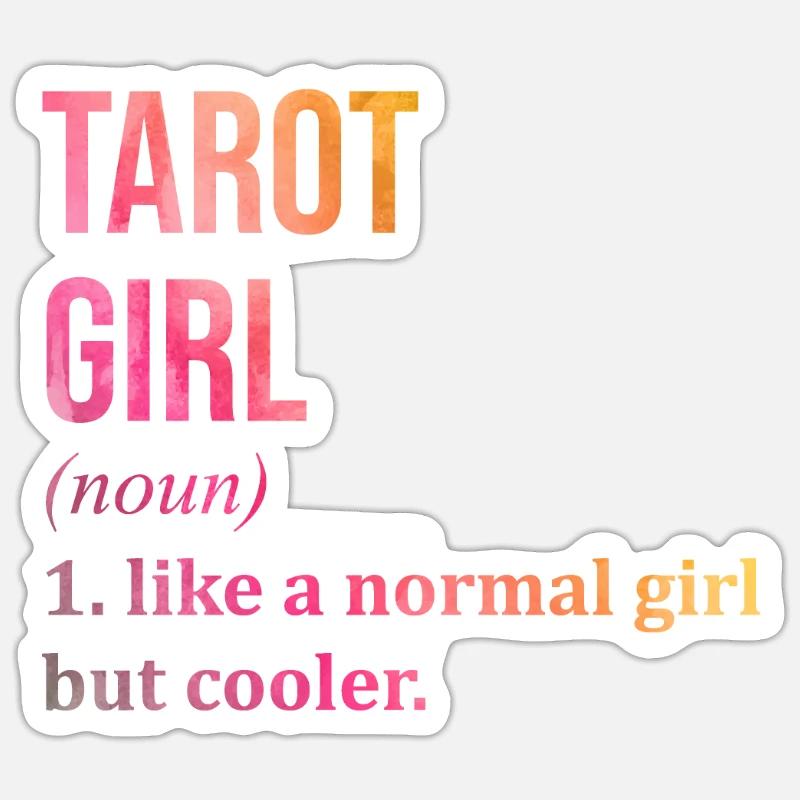 Tarot - Sticker size S (10 x 10 cm) - white matte
