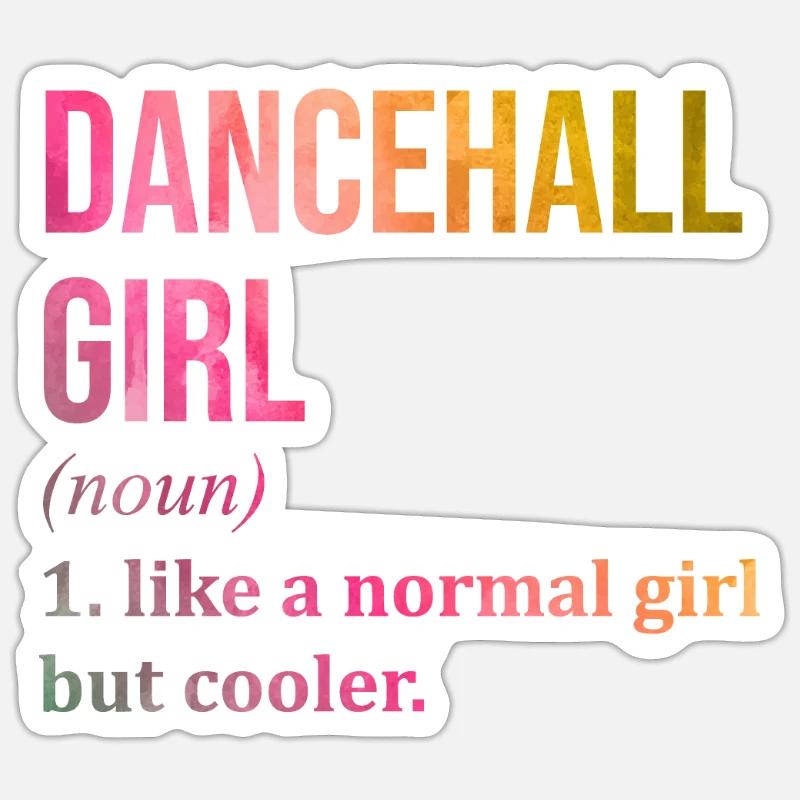 Dancehall - Sticker size S (10 x 10 cm) - white matte