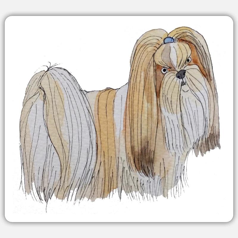 Lhasa Apso sticks Sticker size S (10 x 10 cm)